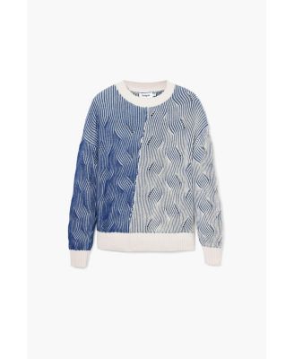 Women's Two-tone knit sweater