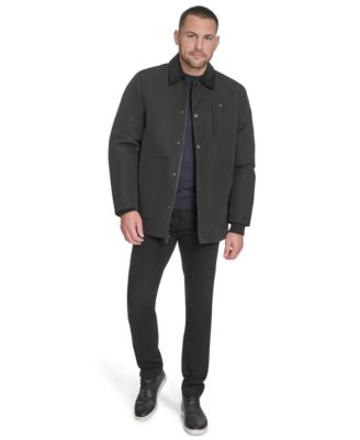 Men's Highland Barn Coat with Corduroy Collar