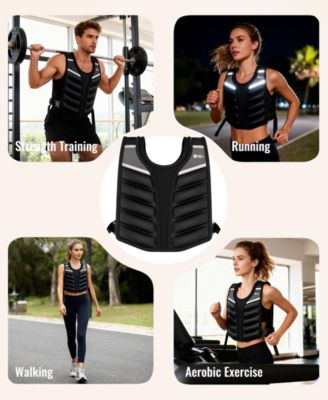 20LB Weighted Vest with Adjustable Buckle for Training, Running, and Fitness