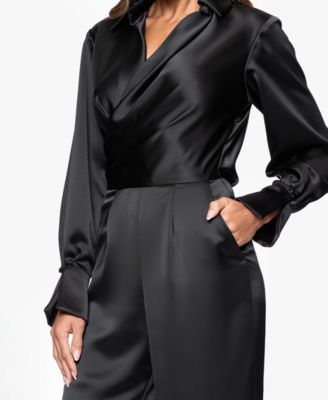 Women's V-Neck Long Sleeve Jumpsuit