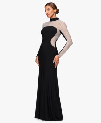 Women's High Neck Beaded Gown
