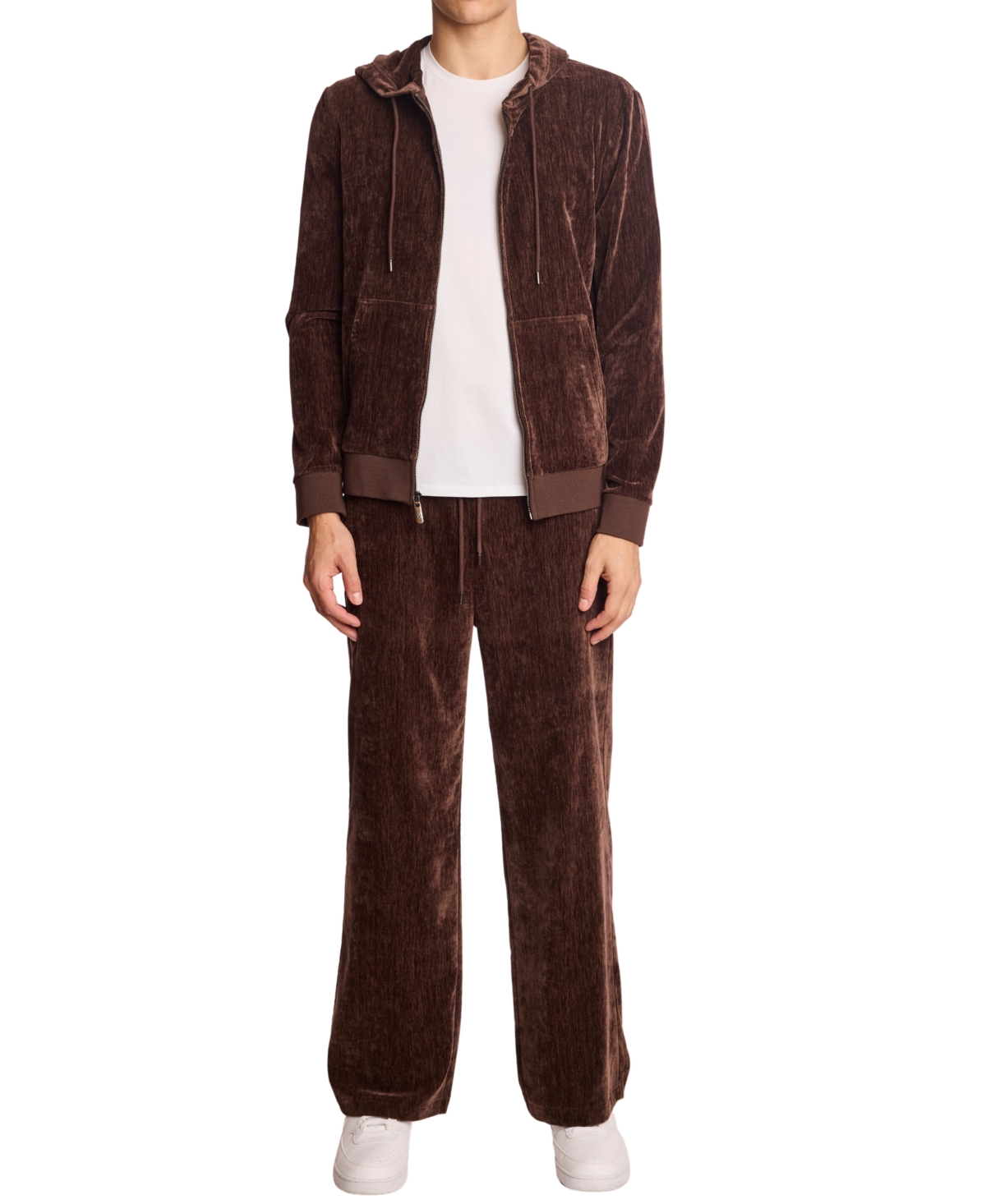 Paisley & Gray Men's Zippered Hoodie In Brown