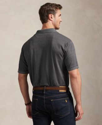 Men's Big & Tall Plaid Short Sleeves Polo Shirt