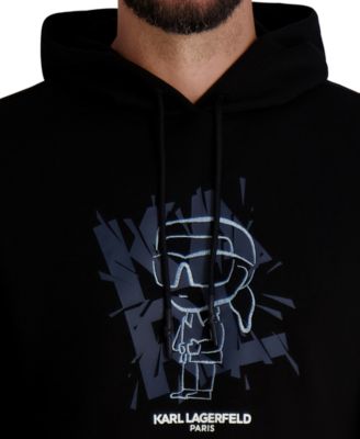 Men's Embroidered Oversized Pull-On Sweatshirt