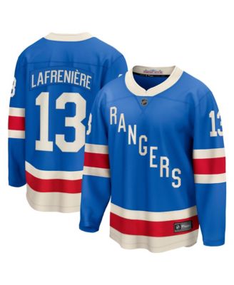 Fanatics - Men's Alexis Lafreniere Blue New York Rangers Centennial Breakaway Player Jersey