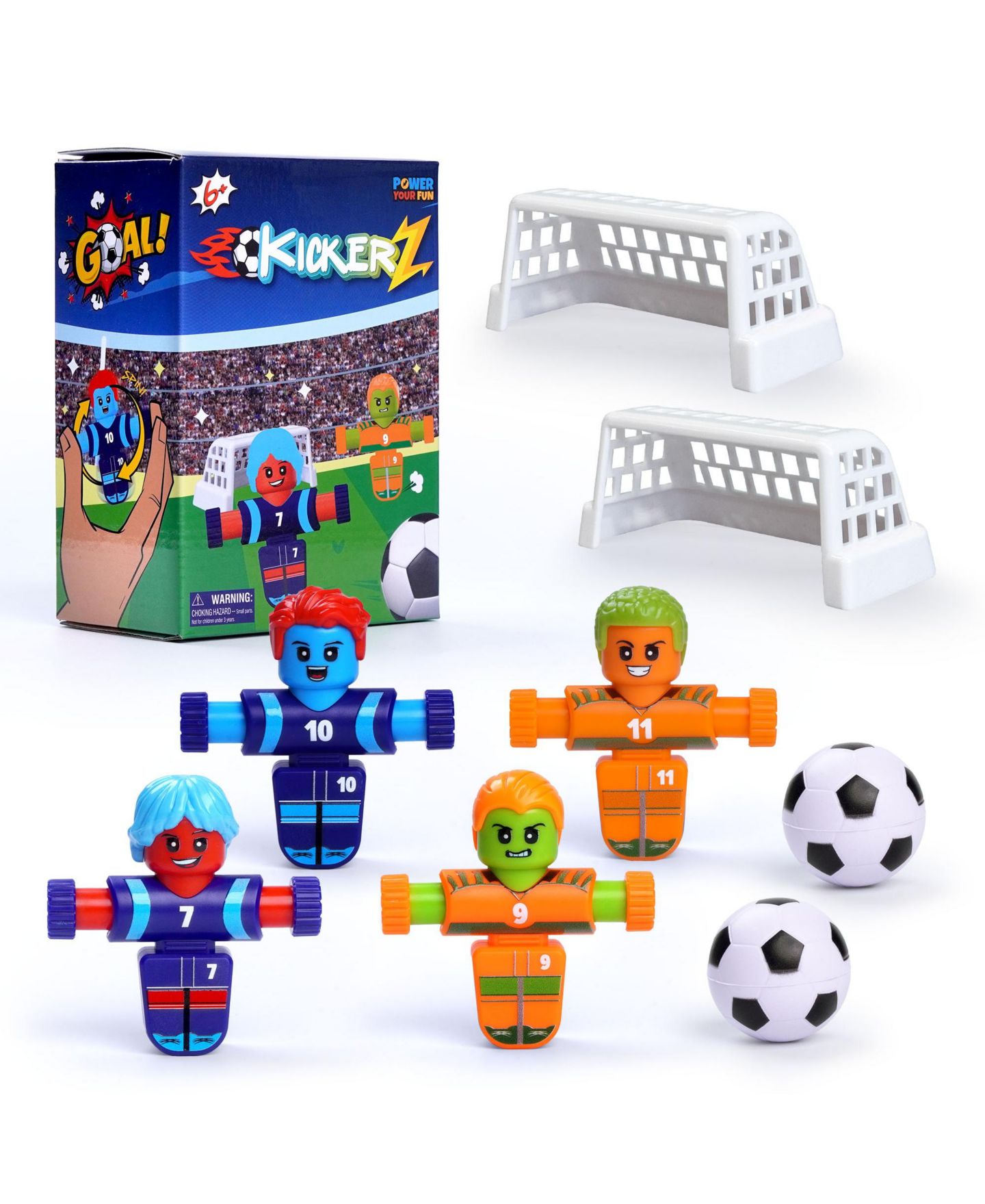 Детские игрушки Power Your Fun KickerZ Fidget Soccer 8-Piece Game, Ages 6+ — фото 1