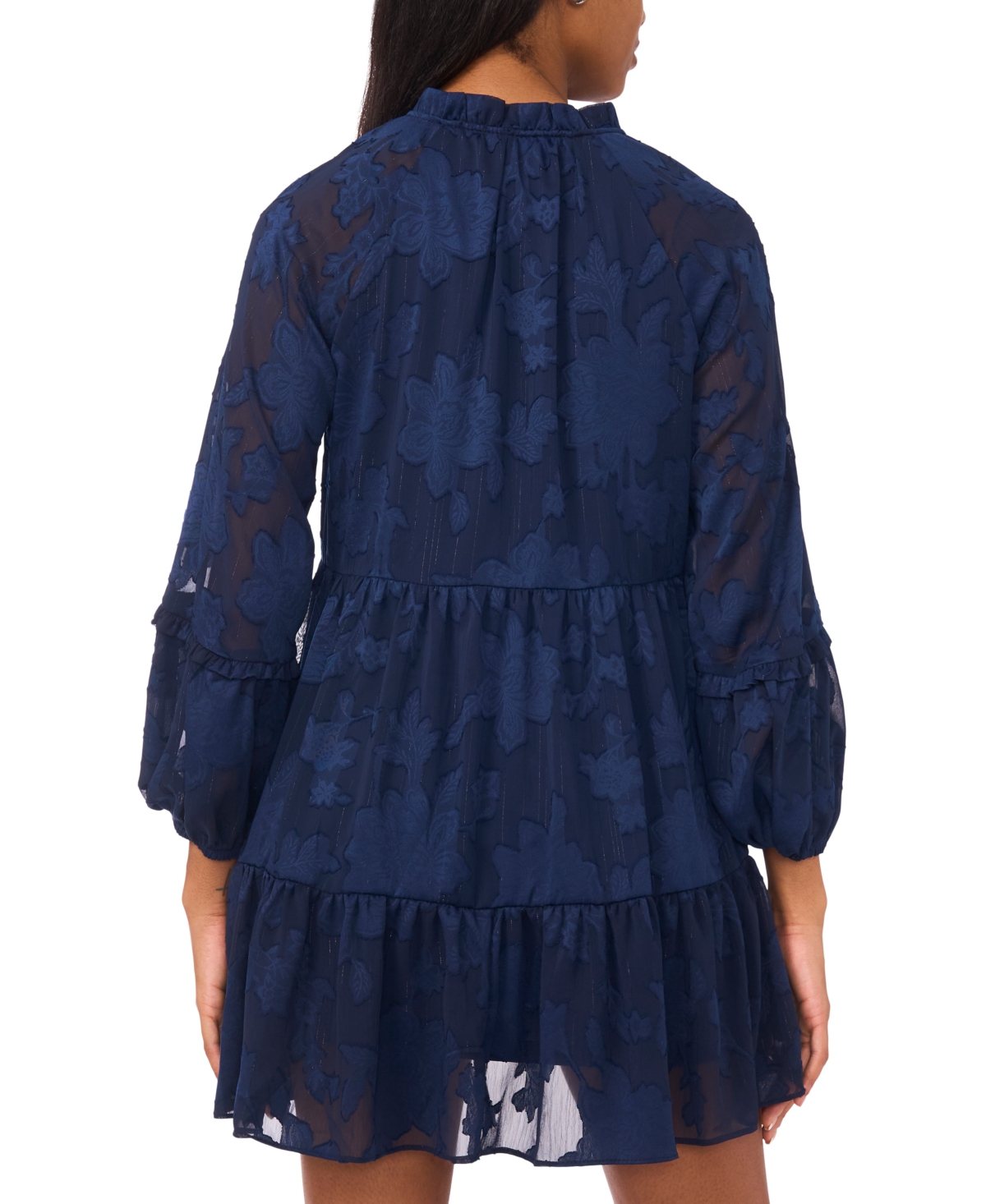 Msk Petite Ruffle Sleeves Shift Dress