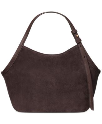 Deco Tulip Small Suede Tote Bag