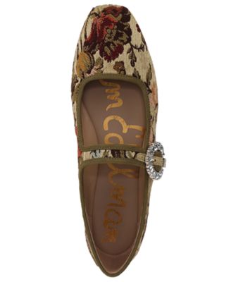 Women's Michaela Glow Buckled Mary Jane Flats