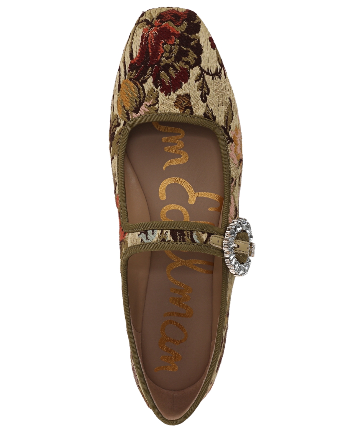 Sam Edelman Women's Michaela Glow Buckled Mary Jane Flats