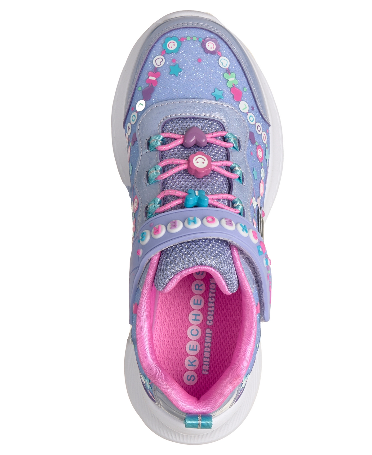 Skecher Little Girls Jumpsters 2.0 - Besties 4Ever Fastening Strap Closure Casual Sneakers from Finish Line