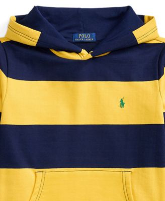 Boys' 8-20 Rugby-Stripe Fleece Hoodie