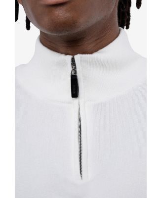 Men's Quarter Zip Mock Neck Sweater