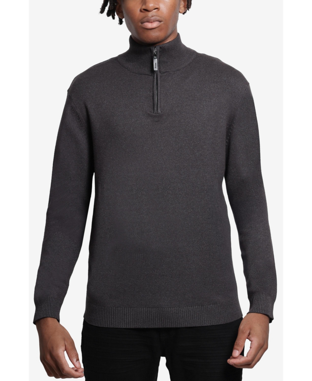 Xray Men's Quarter Zip Mock Neck Sweater