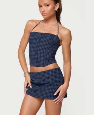 Women's Winsley Gingham Halter Corset