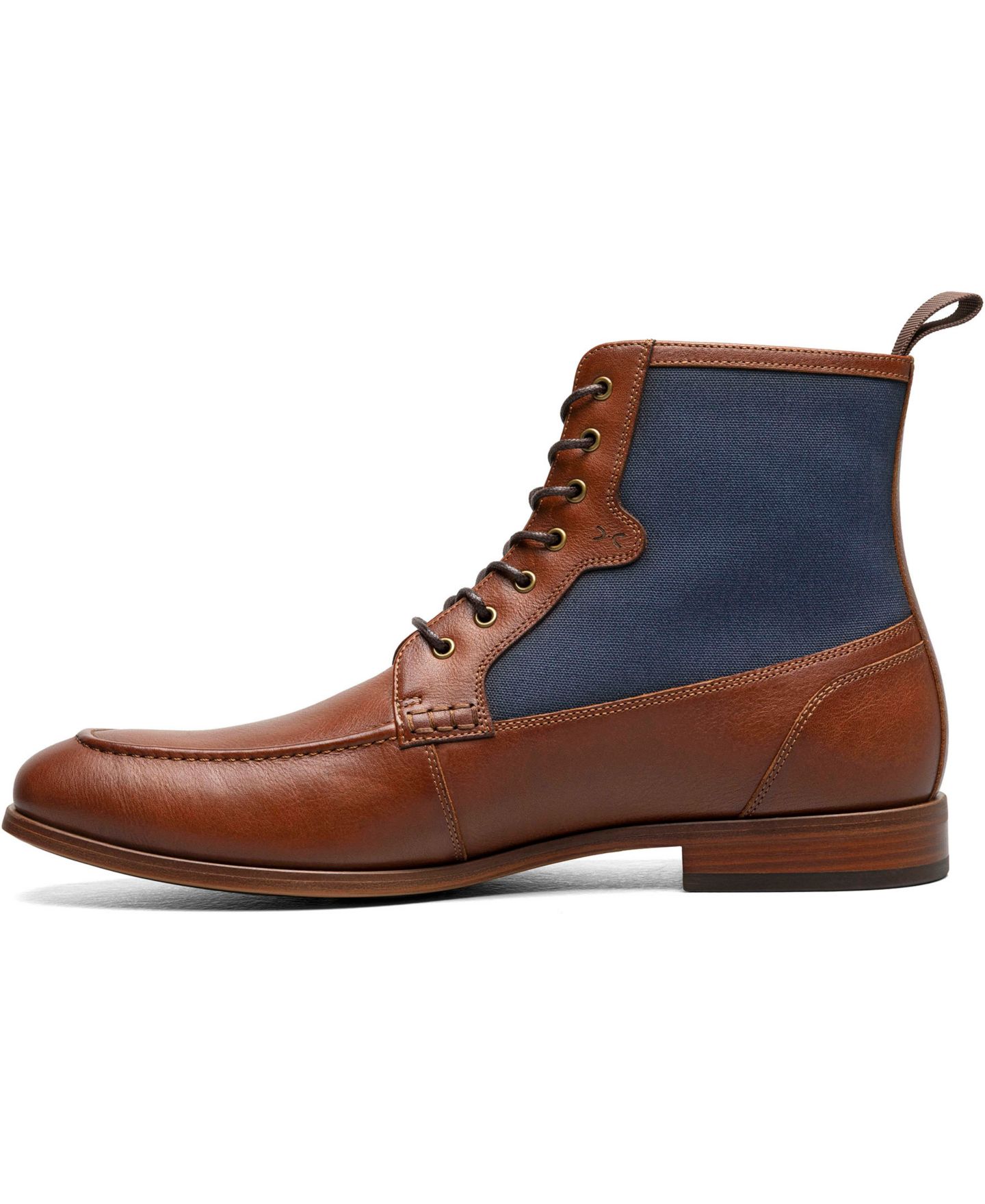 Мужские ботинки Stacy Adams Brumley Round Toe Lace, цвет: Рыжевато-коричневый разноцветный — фото 4