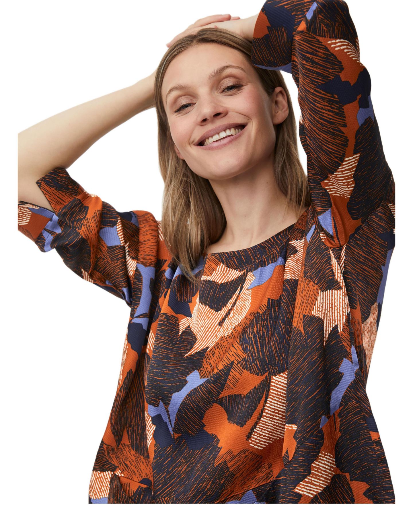 Женская блузка Masai Copenhagen MaBramila Round Neck, цвет: Autumnal — фото 3