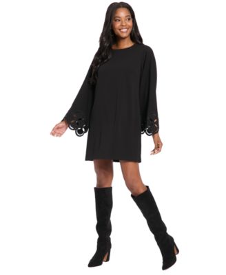 Women's Embellished Long Sleeve Dress