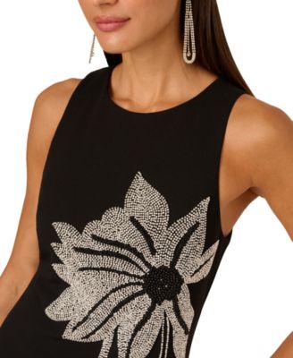 Women's Beaded Sleeveless Short Dress