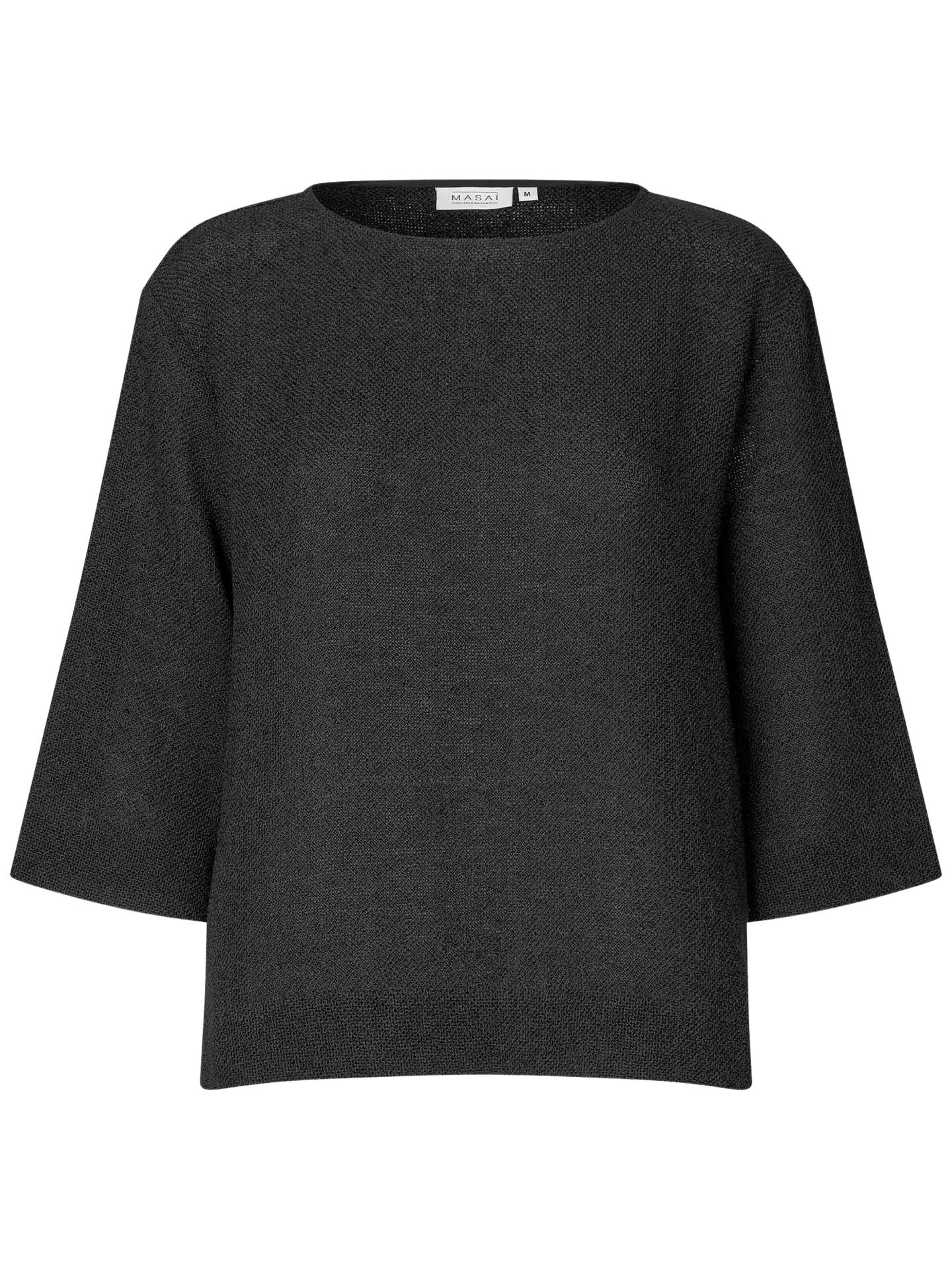 Женский топ Masai Copenhagen MaDarmi Sleeve Round Neck, цвет: Чёрный — фото 5