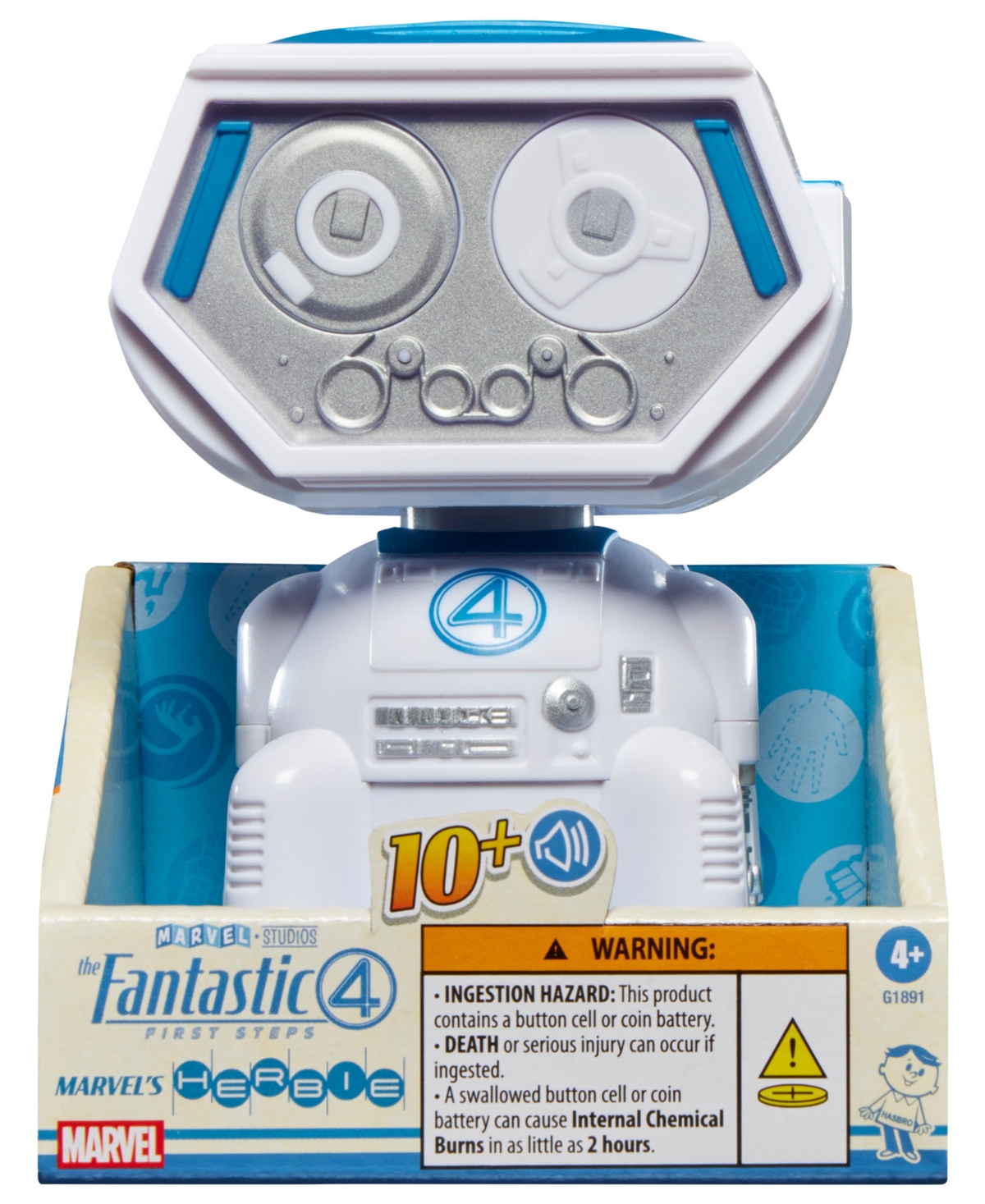 Hasbro Marvel Studios The Fantastic Four: First Steps Marvel's H.e.r.b.i.e Playset In Metallic