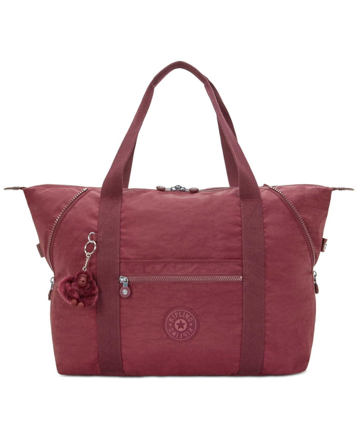 Kipling Art M Tote In Burgundy