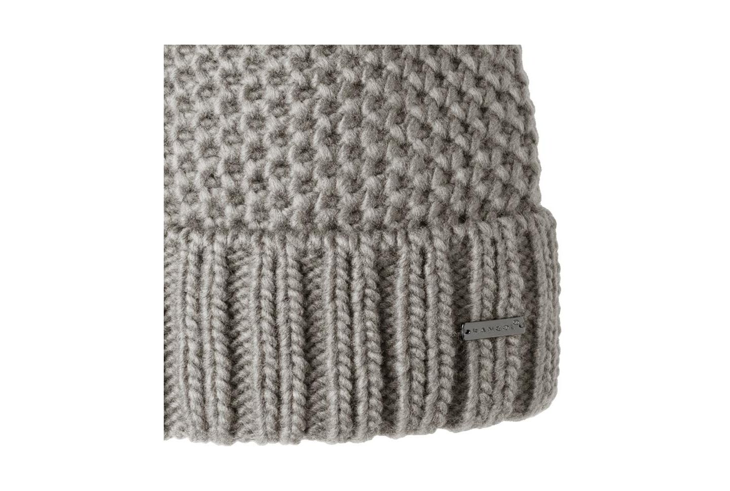 Мужская шапка Kangol Chunky Beanie, цвет: Тёплый серый — фото 3