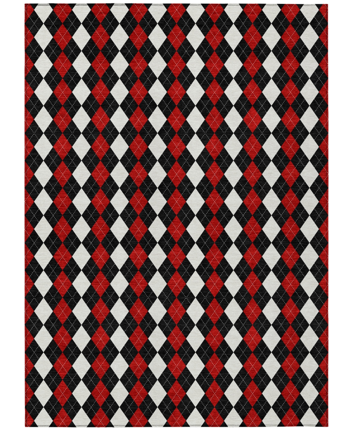 Addison Holiday Washable Indoor/outdoor Acn1812 10'x14' Area Rug In Black