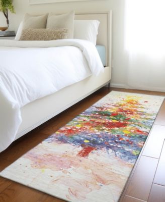 Holiday Washable Indoor/Outdoor ACN1809 2'3"x7'6" Runner Area Rug