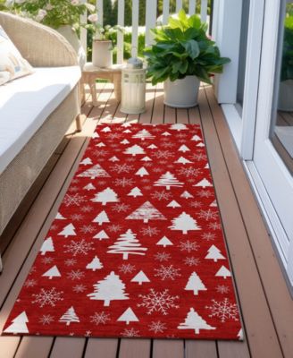 Holiday Washable Indoor/Outdoor ACN1815 2'3"x7'6" Runner Area Rug
