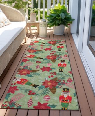 Holiday Washable Indoor/Outdoor ACN1822 2'3"x7'6" Runner Area Rug