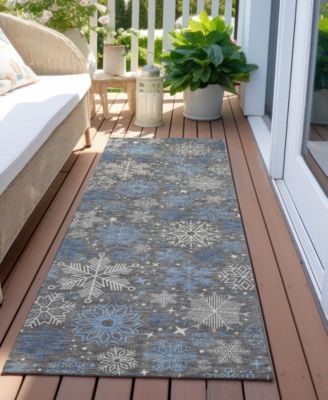 Holiday Washable Indoor/Outdoor ACN1823 2'3"x7'6" Runner Area Rug