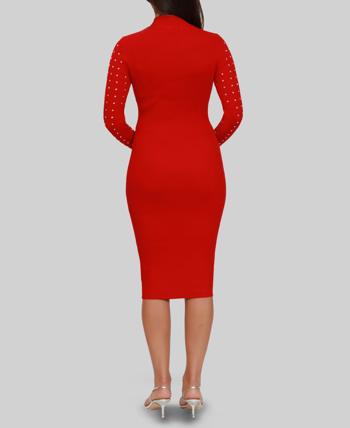 Dylan Ryan Junior's Mock Neck Dress In Red