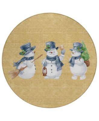 Addison - Holiday Washable Indoor/Outdoor ACN1826 Round Area Rug