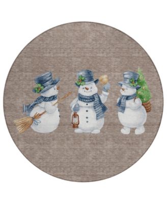 Addison - Holiday Washable Indoor/Outdoor ACN1826 Round Area Rug
