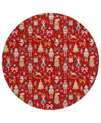 Addison - Holiday Washable Indoor/Outdoor ACN1827 Round Area Rug