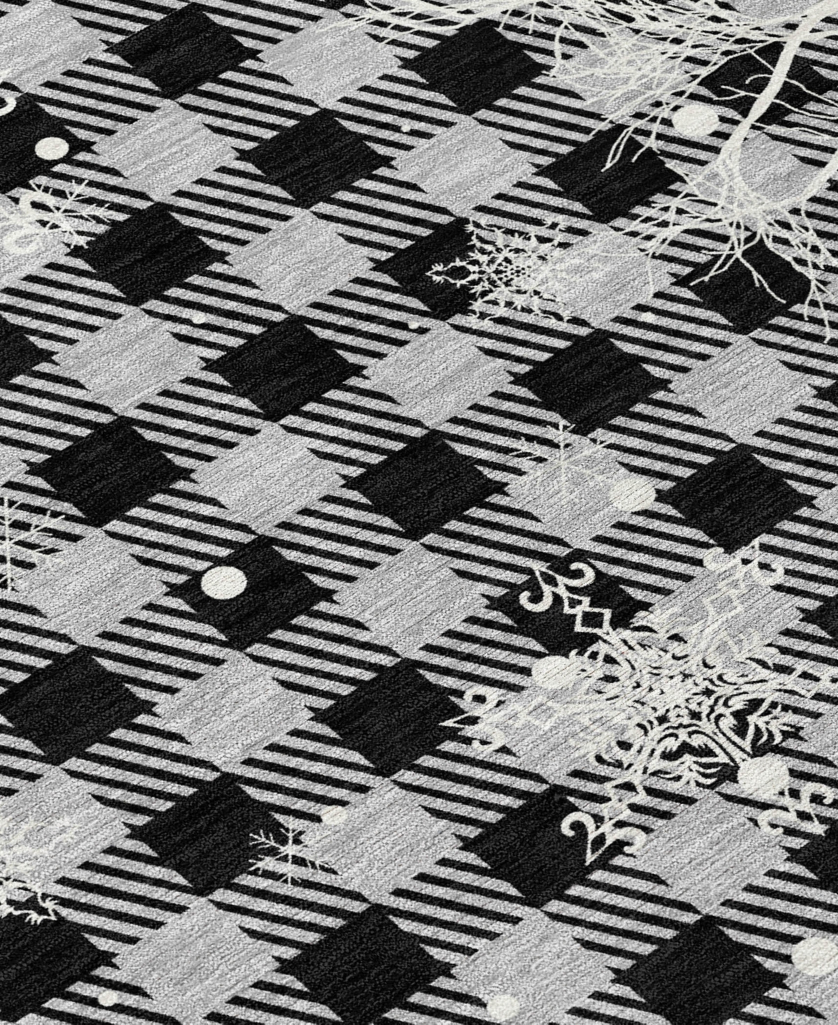 Addison Holiday Washable Indoor/outdoor Acn1824 8'x10' Area Rug In Gray