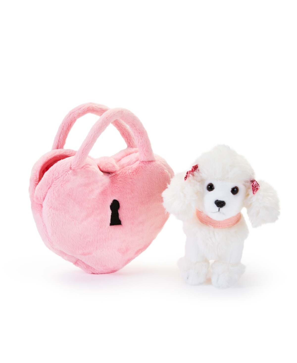 Geoffrey's Toy Box Fancy Pets 6" Plush Poodle And Purse Toy In Multi