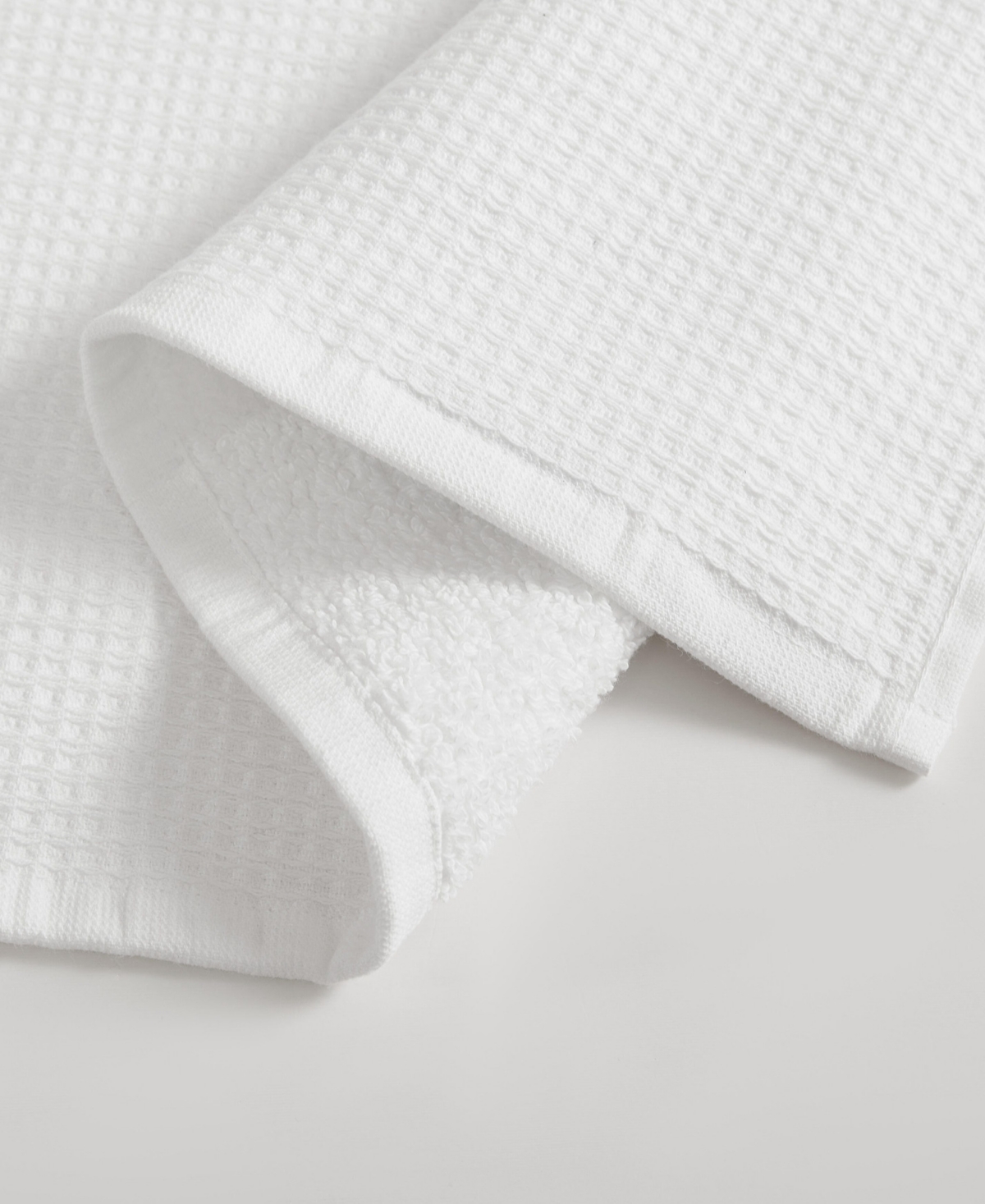 Calvin Klein Eternity Cotton Waffle 2-pc. Bath Towel Set, 64" X 34" In White