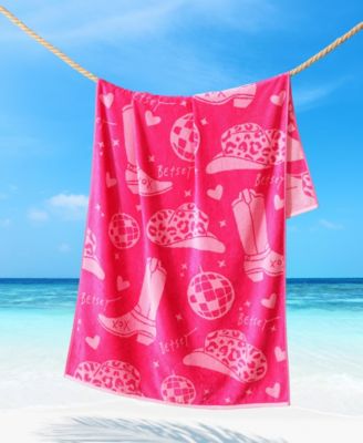 Western Wear Printed Beach Towel, 36" x 72"