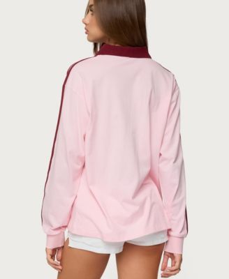 Women's Brooklyn Contrast Oversized Polo Top