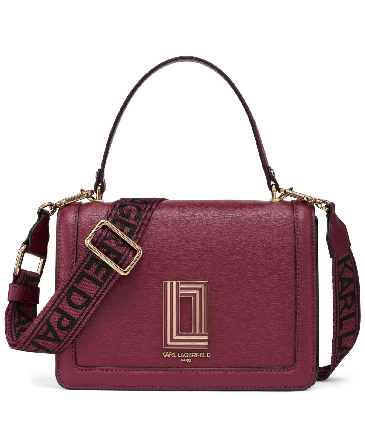 Karl Lagerfeld Simone Small Crossbody Bag In Burgundy
