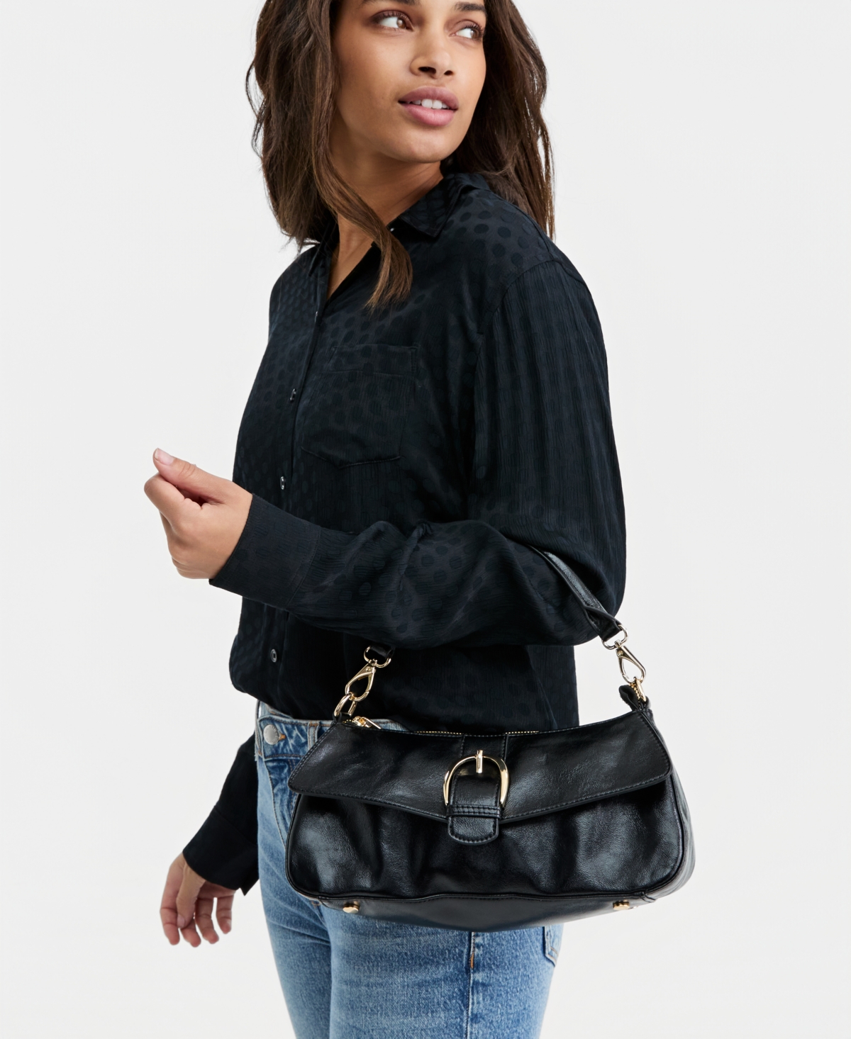On 34th Jynna Medium Solid Shoulder Bag, Exclusively At Macy's