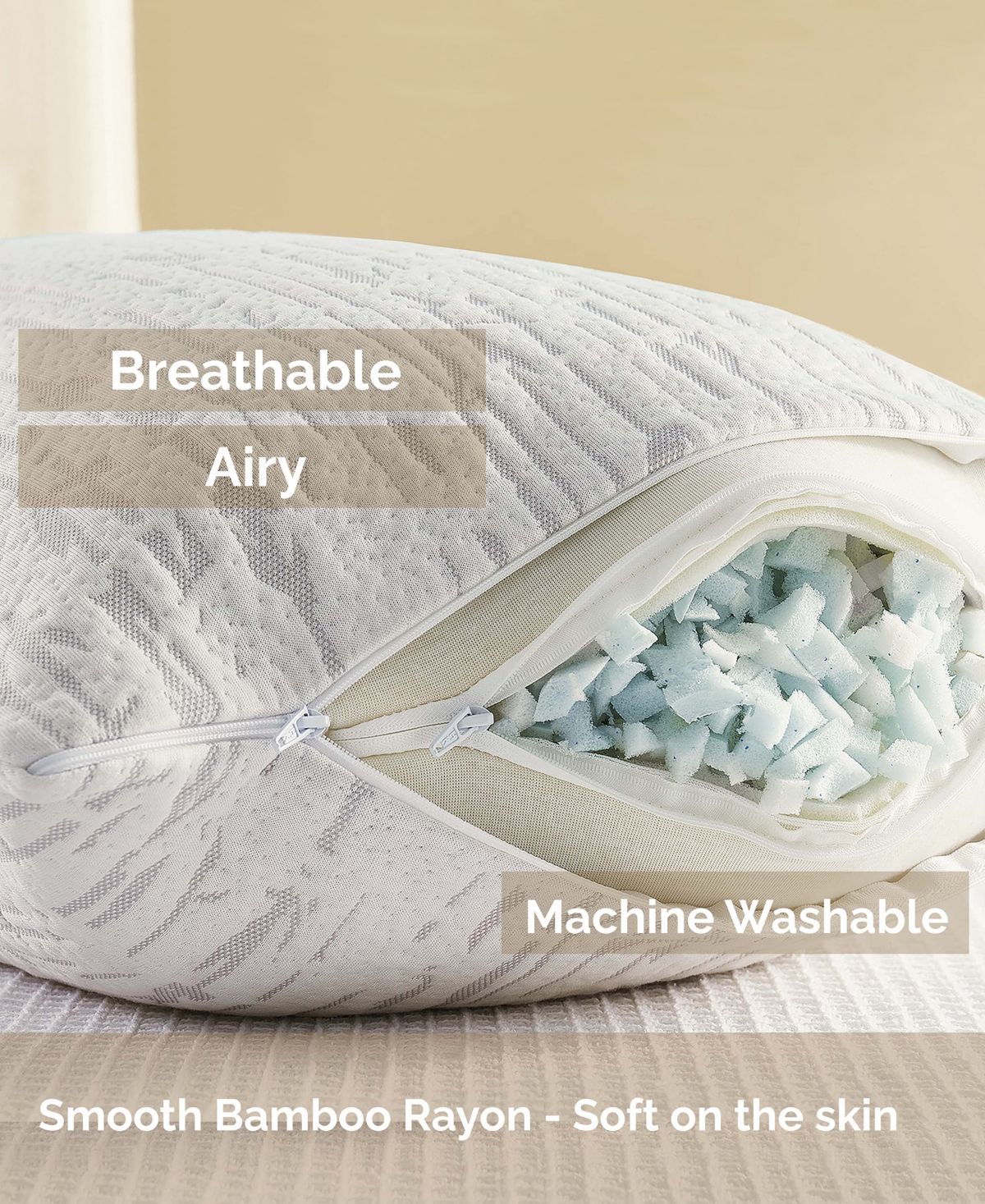 Nestl Adjustable Support Shredded Memory Foam Pillow