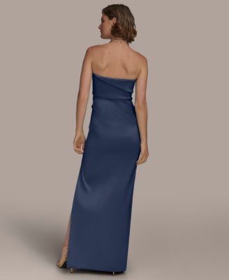 Women's Ruched Strapless Gown