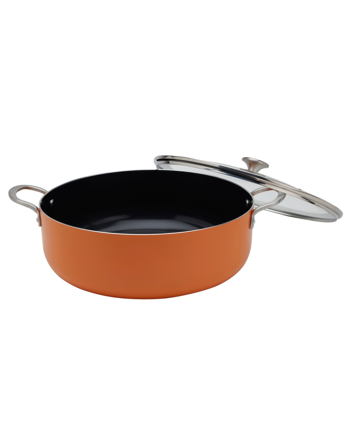 Infuse Latin Caldero Nonstick Aluminum 10.5-quart Saute Pan In Orange