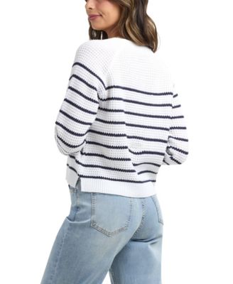 Women's Resort Spring Stripe Crew Neck Sweater