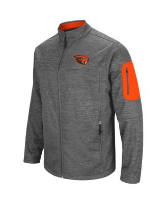 Men's Heathered Charcoal Oregon State Beavers Anchor Full-Zip Jacket