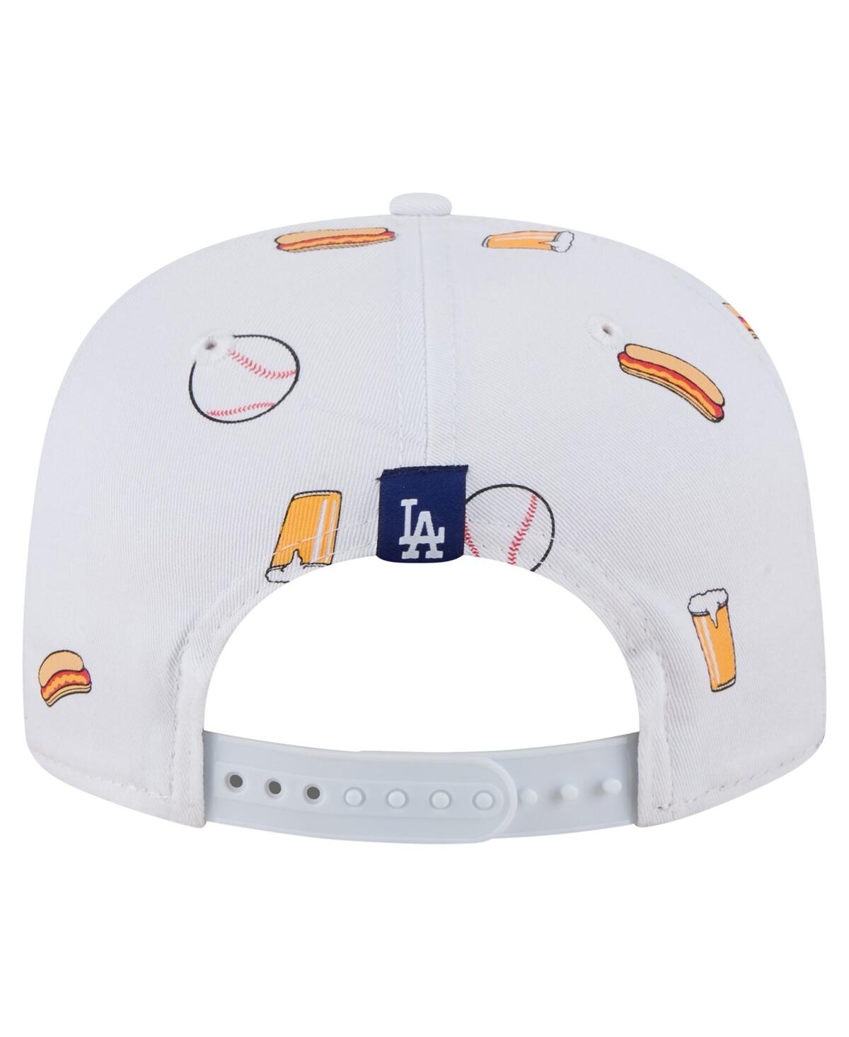 New Era Men's White Los Angeles Dodgers Team Cheer Rope 19twenty Adjustable Hat In White
