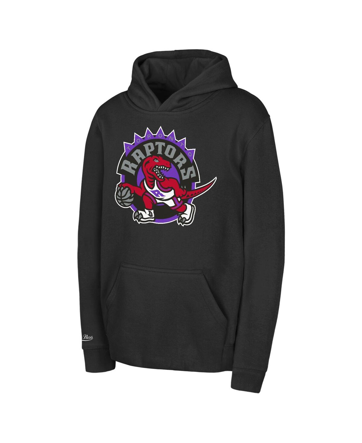 Mitchell & Ness Toddler Black Toronto Raptors Retro Logo Pullover Hoodie In Black